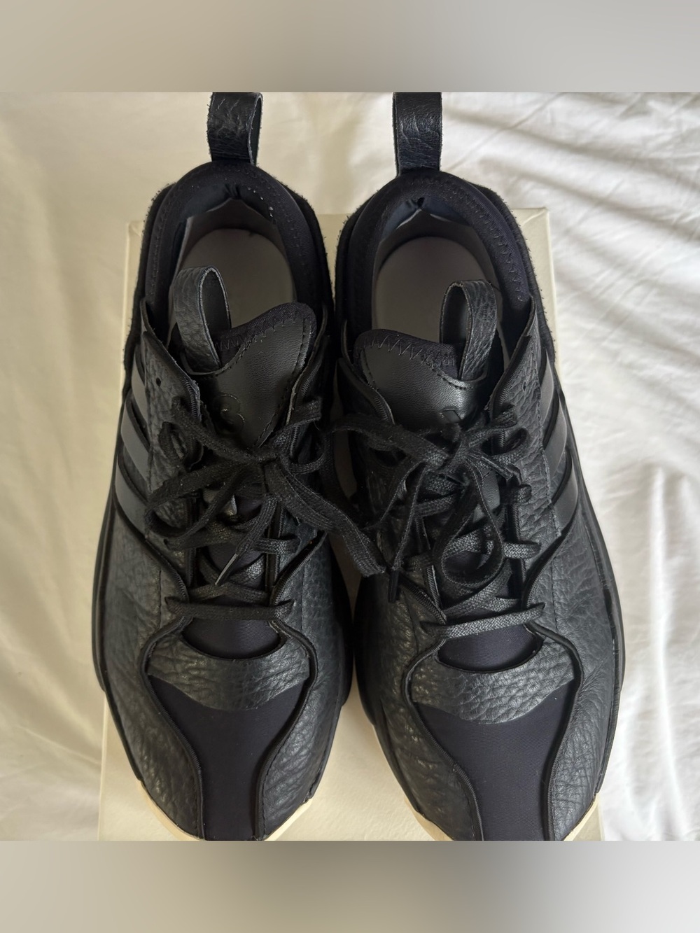 Adidas Y-3 Hokori III Black Core White Sneakers Men's Size 10 with OG Box GOAT - Picture 6 of 16